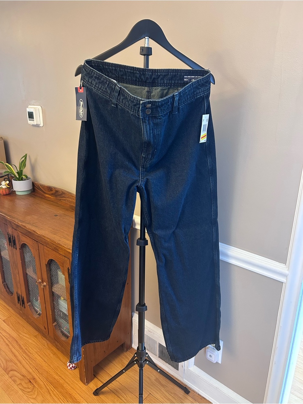 Buffalo David Bitton Women's Dark Indigo Wide-Leg Jeans